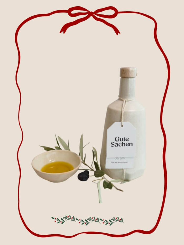 Weihnachten  - ein handgemachtes Geschenkset in beige