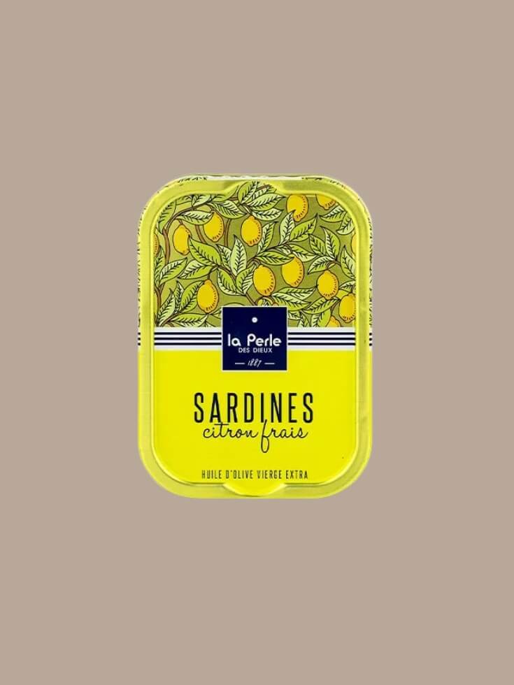 Sardinen in nativen Olivenöl extra mit frischer Zitrone - La Perle des Dieux